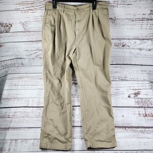 Carhartt Pants Mens B132 KHI Twill Pleated Front Work Khaki Tag 36x30